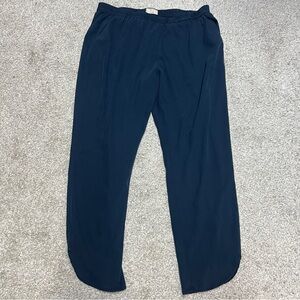 Marine Layer Pants womens XL Navy Blue Allison dolphin hem Tencel pull on pants